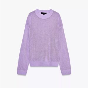 Zara Lilac Crew Neck Sweater